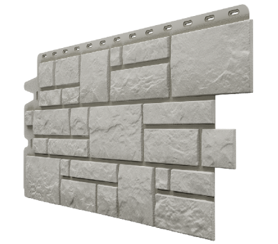 Фасадные панели (цокольный сайдинг) , Burg (камень), Серебристый от производителя  Docke по цене 608 р