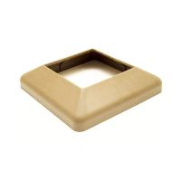 Крышка нижняя ПВХ для столба 125х125 Орех Крышка нижняя ПВХ для столба 125х125 Орех