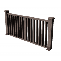 Декоративные ограждения ДПК " Риальто", Венге, шлифованное Декоративные ограждения ДПК " Риальто", Венге, шлифованное