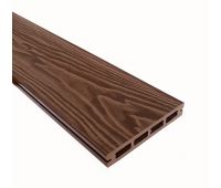 Террасная доска Смарт 3D Пустотелая с пазом Орех Милано Террасная доска Смарт 3D Пустотелая с пазом Орех Милано