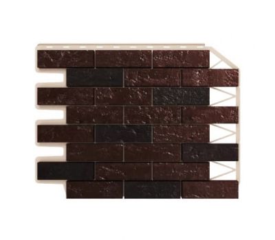 Фасадные панели (цокольный сайдинг) Кирпич Dunkelbraun / Темно-коричневый от производителя  Holzplast по цене 0 р