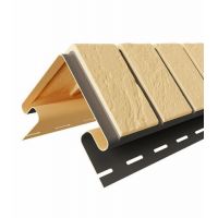 Угол наружный для цокольного сайдинга Кирпич Славянка Желтый Угол наружный для цокольного сайдинга Кирпич Славянка Желтый