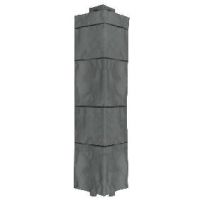 Угол наружный для Цокольного сайдинга Тёмно-серый