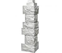 Угол наружный коллекция Дикий камень Мелованный белый Угол наружный коллекция Дикий камень Мелованный белый