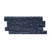 Цокольный сайдинг «Камень северный» Графитовый