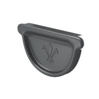 Заглушка универсальная с резиновым уплотнителем RAL 7024 Тёмно-серый 150/100